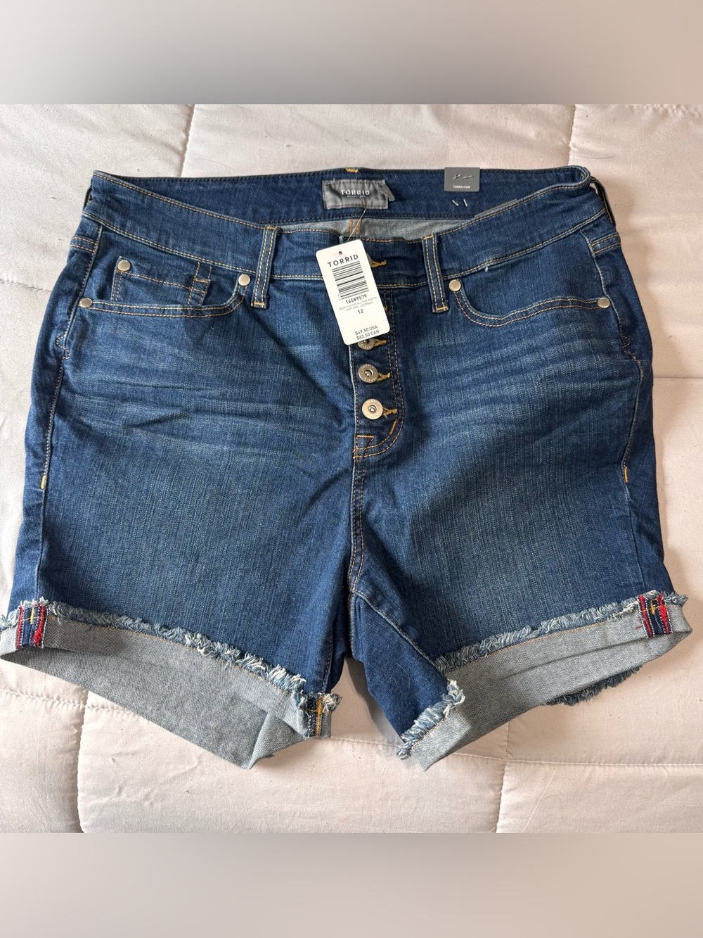 5 inch vintage stretch high-rise short